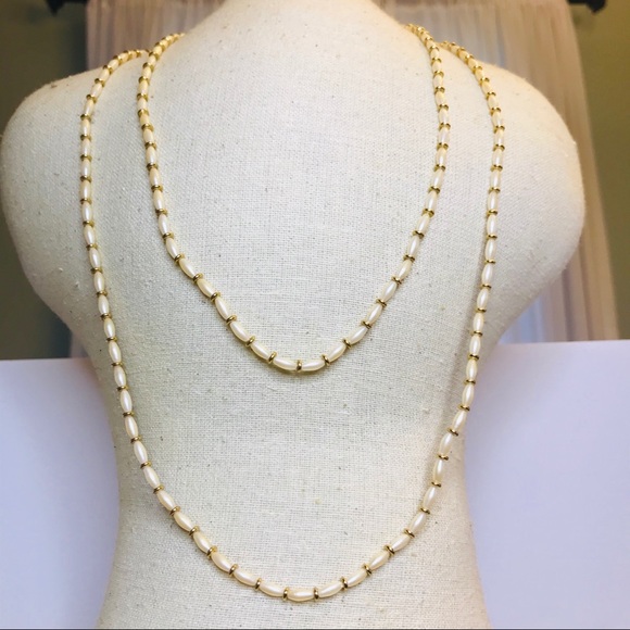 Napier Vintage Freshwater Pearl Wrap Necklace - Picture 3 of 11